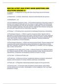 NUR 106 LATEST 2026 STUDY GUIDE QUESTIONS AND SOLUTIONS GRADED A&plus;