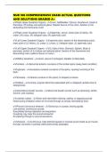 NUR 106 COMPREHENSIVE EXAM ACTUAL QUESTIONS AND SOLUTIONS GRADED A&plus;