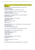 MSN 624 LATEST 2026 STUDY GUIDE QUESTIONS AND SOLUTIONS GRADED A&plus;