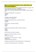MSN 624 EVALUATION EXAM ACTUAL QUESTIONS AND SOLUTIONS GRADED A&plus;