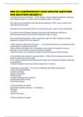 MSN 624 COMPREHENSIVE EXAM UPDATED QUESTIONS AND SOLUTIONS GRADED A&plus;