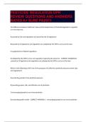 PESTICIDE REGULATION DPR REVIEW QUESTIONS AND ANSWERS RATED A&plus; SURE PASS&excl;&excl;&excl;