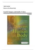 TEST BANK FOR Diseases Of The Human Body 7th Edition By Carol D&period; Tamparo&lpar; All Chapters Covered 1-17&rpar;Latest 2026