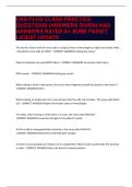 CNA PLUS CLASS PRACTICE QUESTIONS &lpar;ANSWERS GIVEN&rpar; AND ANSWERS RATED A&plus; SURE PASS&excl;&excl;&excl; LATEST UPDATE