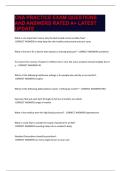 CNA PRACTICE EXAM QUESTIONS AND ANSWERS RATED A&plus; LATEST UPDATE