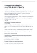CHAMBERLAIN BIO 255 COMPREHENSIVE REVIEW QUESTIONS AND ANSWERS