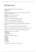 Bio 255 exam 1 Questions and Answers