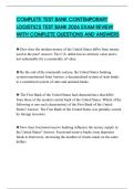 COMPLETE TEST BANK CONTEMPORARY LOGISTICS TEST BANK 2026 EXAM REVIEW WITH COMPLETE QUESTIONS AND ANSWERS