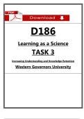 WGU D186 MEGA BUNDLE &lpar;Task 3&rpar; Passed &ndash; Completed Submission