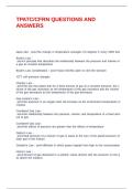 TPATC&sol;CFRN QUESTIONS AND ANSWERS