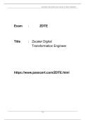 Zscaler Digital Transformation Engineer &lpar;ZDTE&rpar; PDF Dumps