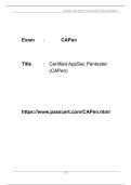 Certified AppSec Pentester &lpar;CAPen&rpar; PDF Dumps