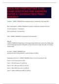 WILDLAND FIREFIGHTING S-130 EXAM QUESTIONS AND ANSWERS RATED A&plus; &vert;GUARANTEED PASS &vert; 2026&sol;2027