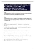 WILDLAND FIREFIGHTING MODULE 1&colon; S-130 EXAM QUESTIONS AND ANSWERS RATED A&plus; LATEST VERSION &vert; GUARANTEED PASS&excl;&excl;&excl;