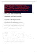 FIREFIGHTER TRAINING S-130 &lpar;SUPPRESSION&comma; COMMUNICATION&comma; AND MOP-UP&rpar; EXAM QUESTIONS AND ANSWERS RATED A&plus; SURE PASS&excl;&excl;&excl;