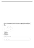UTA BIOL 1442 FINAL EXAM QUESTIONS WITH CORRECT ANSWERS