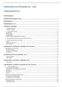 Samenvatting -  Personen en familierecht