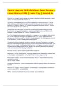 Dental Law and Ethics Midterm Exam Review &ndash; Latest Update 2026 &vert; Exam Prep &vert; Graded A&plus;