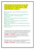 OHIO Chiropractic Jurisprudence Exam &vert; Real Exam Questions and Correct Answers&sol; OHIO Jurisprudence Test &sol; Verified Answers &vert; Latest Update 2026-2027 &vert; Graded A&plus;&period;