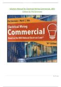 Solution Manual for Electrical Wiring&colon; Commercial 18th Edition by Phil Simmons &ndash; Complete&comma; Clearly Explained Academic Support