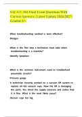 SACA C-304 Final Exam Questions With  Correct Answers &vert; Latest Update 2026&sol;2027 &vert; Graded A&plus;&period;