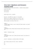 Cmc test 1 Qestions and Answers Updated 2026