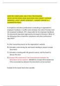 CERTIFIED COMPLIANCE AND ETHICS PROFESSIONAL &lpar;CCEP&rpar; CERTIFICATION EXAM QUESTIONS AND CORRECT DETAILED ANSWERS &vert;LATEST UPDATE 2026&sol;2027 &vert; ALREADY GRADED A&plus; &vert; GUARANTEED PASS&excl;&excl;