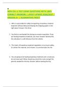 NON CDL IL TEST &vert; ACTUAL EXAM QUESTIONS AND CORRECT SOLUTIONS &vert; LATEST UPDATE 2026&sol;2027 &vert; NON CDL IL TEST QUESTIONS WITH 100&percnt; CORRECT ANSWERS &NON CDL IL TEST EXAM QUESTIONS WITH 100&percnt; CORRECT ANSWERS &vert; LATEST UPDATE 2026&sol;2027 &vert; GRADED A&plus; &vert; GUARANTEED PASS
