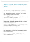 NURS 3105- Exam 1 Questions With Correct Answers