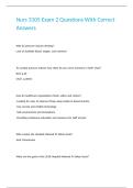 Nurs 3105 Exam 2 Questions With Correct Answers