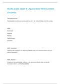 NURS 3105 Exam -1 Questions With Correct Answers&period;