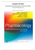 Complete Test Bank Pharmacology&colon; A Patient-Centered Nursing Process Approach&comma; 12th Edition&period; By McCuistion&comma; DiMaggio&comma; Winton&comma; Yeager&period; &lpar;All Chapters&comma; Latest Edition&comma; Verified Answers&rpar;