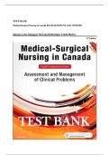 TEST BANK for Medical-Surgical Nursing in Canada&comma; 4th Edition by Sharon Lewis&comma; Margaret McLean Heitkemper & Linda Bucher &ndash; Complete All Chapters