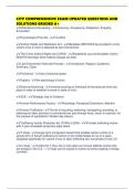 CITP COMPREHENSIVE EXAM UPDATED QUESTIONS AND SOLUTIONS GRADED A&plus;