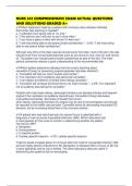 NURS 341 COMPREHENSIVE EXAM ACTUAL QUESTIONS AND SOLUTIONS GRADED A&plus;