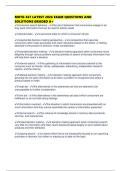MKTG 367 LATEST 2026 EXAM QUESTIONS AND SOLUTIONS GRADED A&plus;