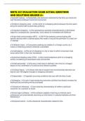 MKTG 367 EVALUATION EXAM ACTUAL QUESTIONS AND SOLUTIONS GRADED A&plus;