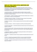 MKTG 367 FINAL EXAM ACTUAL QUESTIONS AND SOLUTIONS GRADED A&plus;