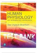 Test Bank for Human Physiology&colon; An Integrated Approach&comma; 8th Edition by Dee U&period; Silverthorn &vert; 2025&sol;2026 Updated Exam Q&A PDF