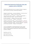 Palantir Data Engineering Certification Exam with 100&percnt; complete solution UPDATED&excl;&excl;&excl;&period;