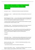 Bsnc 1020 module 4 CNA Final Exam and Correct Answers 2025-2026 Updated&period;