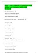 BSNC 1020 - Module 1 Questions and All Correct Answers 2025-2026 Updated&period;