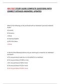 AFH TEST STUDY GUIDE COMPLETE QUESTIONS WITH CORRECT DETAILED ANSWERS&vert; UPDATED