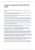 Chapter 4 Jeppesen Private Pilot Test Guide Questions with Correct Answers