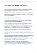 Jeppesen PPL Stage One Exam Questions and Answers