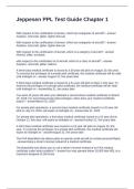 Jeppesen PPL Test Guide Chapter 1&period; Questions with Accurate Answers
