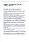 Jeppesen Private Pilot - Chapter 2 Airplane Systems  Questions and Answers