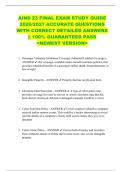 AINS 23 FINAL EXAM STUDY GUIDE  2026&sol;2027 ACCURATE QUESTIONS  WITH CORRECT DETAILED ANSWERS  &vert;&vert; 100&percnt; GUARANTEED PASS  <NEWEST VERSION> 