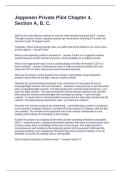 Jeppesen Private Pilot Chapter 4&comma; Section A&comma; B&comma; C&period; Questions and Answers
