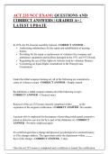 ACT 235 NCC EXAM &vert; QUESTIONS AND CORRECT ANSWERS &vert; GRADED A&plus; &vert; LATEST UPDATE